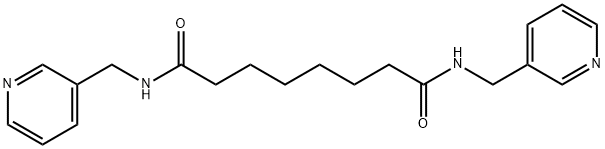 N,N'-bis(pyridin-3-ylmethyl)octanediamide Struktur