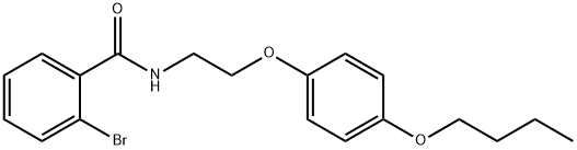 2-bromo-N-[2-(4-butoxyphenoxy)ethyl]benzamide Struktur