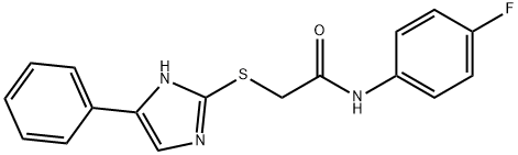 N-(4-fluorophenyl)-2-[(5-phenyl-1H-imidazol-2-yl)sulfanyl]acetamide Struktur