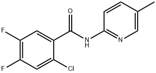 2-chloro-4,5-difluoro-N-(5-methylpyridin-2-yl)benzamide Struktur