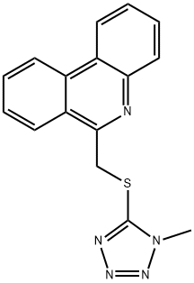 6-[(1-methyltetrazol-5-yl)sulfanylmethyl]phenanthridine Struktur