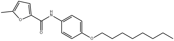 5-methyl-N-(4-octoxyphenyl)furan-2-carboxamide Struktur