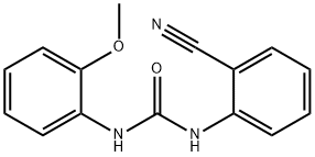 1-(2-cyanophenyl)-3-(2-methoxyphenyl)urea Struktur