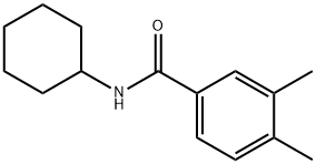 N-cyclohexyl-3,4-dimethylbenzamide Struktur