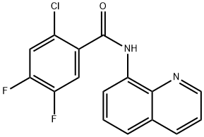 2-chloro-4,5-difluoro-N-quinolin-8-ylbenzamide Struktur