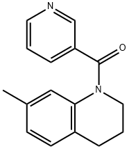 (7-methyl-3,4-dihydro-2H-quinolin-1-yl)-pyridin-3-ylmethanone Struktur