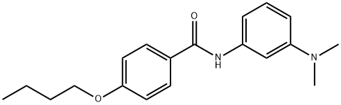 4-butoxy-N-[3-(dimethylamino)phenyl]benzamide Struktur