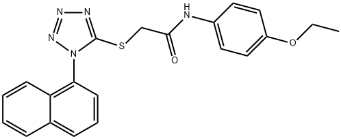 N-(4-ethoxyphenyl)-2-(1-naphthalen-1-yltetrazol-5-yl)sulfanylacetamide Struktur