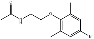 N-[2-(4-bromo-2,6-dimethylphenoxy)ethyl]acetamide Struktur