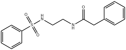 N-[2-(benzenesulfonamido)ethyl]-2-phenylacetamide Struktur