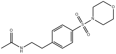 N-[2-(4-morpholin-4-ylsulfonylphenyl)ethyl]acetamide Struktur