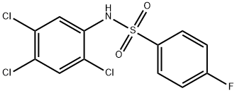 4-fluoro-N-(2,4,5-trichlorophenyl)benzenesulfonamide Struktur