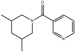 (3,5-dimethylpiperidin-1-yl)-pyridin-3-ylmethanone Struktur