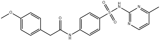 2-(4-methoxyphenyl)-N-[4-[(4-methylpyrimidin-2-yl)sulfamoyl]phenyl]acetamide Struktur