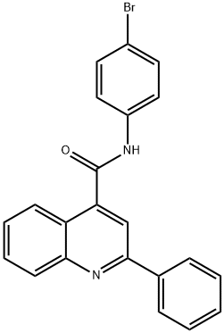 N-(4-bromophenyl)-2-phenylquinoline-4-carboxamide Struktur