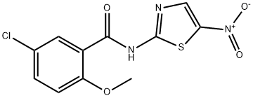 5-chloro-2-methoxy-N-(5-nitro-1,3-thiazol-2-yl)benzamide Struktur