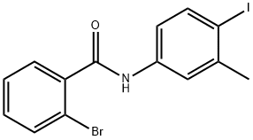 2-bromo-N-(4-iodo-3-methylphenyl)benzamide Struktur