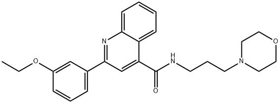 2-(3-ethoxyphenyl)-N-(3-morpholin-4-ylpropyl)quinoline-4-carboxamide Struktur