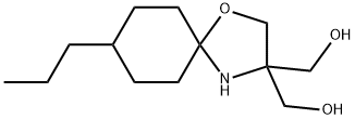 [3-(hydroxymethyl)-8-propyl-1-oxa-4-azaspiro[4.5]decan-3-yl]methanol Struktur