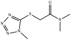 N,N-dimethyl-2-(1-methyltetrazol-5-yl)sulfanylacetamide Struktur