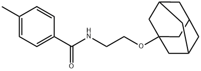 N-[2-(1-adamantyloxy)ethyl]-4-methylbenzamide Struktur