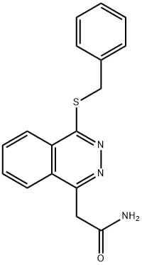 2-(4-benzylsulfanylphthalazin-1-yl)acetamide Struktur