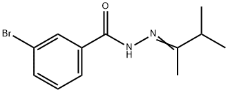 3-bromo-N-[(E)-3-methylbutan-2-ylideneamino]benzamide Struktur