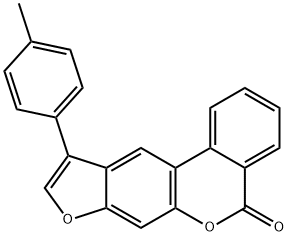 10-(4-methylphenyl)-[1]benzofuro[6,5-c]isochromen-5-one Struktur