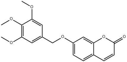 7-[(3,4,5-trimethoxyphenyl)methoxy]chromen-2-one Struktur