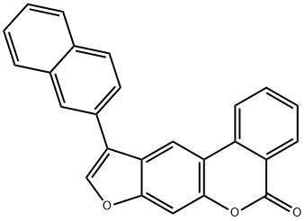 10-naphthalen-2-yl-[1]benzofuro[6,5-c]isochromen-5-one Struktur