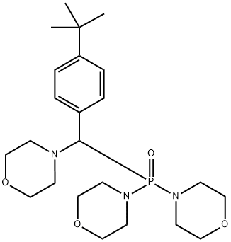 4-[(4-tert-butylphenyl)-dimorpholin-4-ylphosphorylmethyl]morpholine Struktur