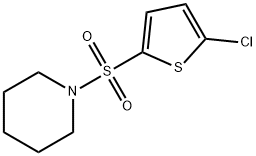 1-(5-chlorothiophen-2-yl)sulfonylpiperidine Struktur