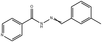 N-[(E)-(3-methylphenyl)methylideneamino]pyridine-4-carboxamide Struktur