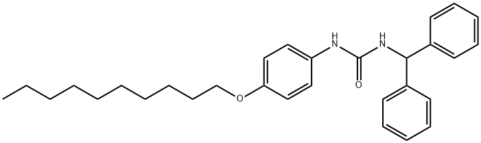 1-benzhydryl-3-(4-decoxyphenyl)urea Struktur