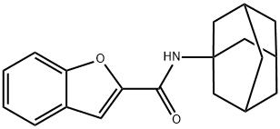 N-(1-adamantyl)-1-benzofuran-2-carboxamide Struktur