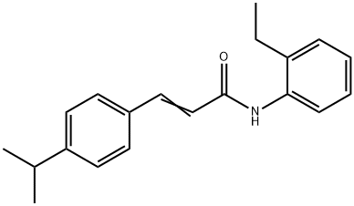 (E)-N-(2-ethylphenyl)-3-(4-propan-2-ylphenyl)prop-2-enamide Struktur