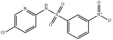 N-(5-chloropyridin-2-yl)-3-nitrobenzenesulfonamide Struktur