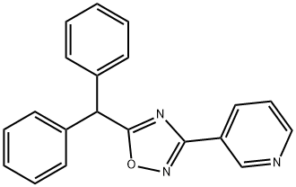 5-benzhydryl-3-pyridin-3-yl-1,2,4-oxadiazole Struktur