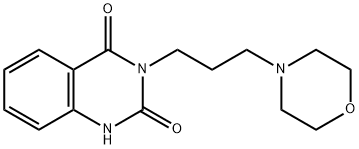 3-(3-morpholin-4-ylpropyl)-1H-quinazoline-2,4-dione Struktur