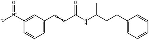 (E)-3-(3-nitrophenyl)-N-(4-phenylbutan-2-yl)prop-2-enamide Struktur