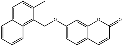 7-[(2-methylnaphthalen-1-yl)methoxy]chromen-2-one Struktur