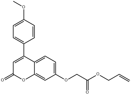 prop-2-enyl 2-[4-(4-methoxyphenyl)-2-oxochromen-7-yl]oxyacetate Struktur