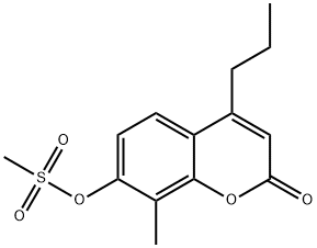 (8-methyl-2-oxo-4-propylchromen-7-yl) methanesulfonate Struktur