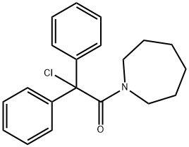 1-(azepan-1-yl)-2-chloro-2,2-diphenylethanone Struktur