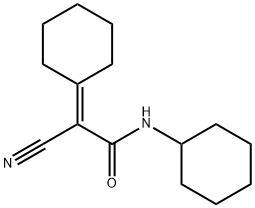 2-cyano-N-cyclohexyl-2-cyclohexylideneacetamide Struktur