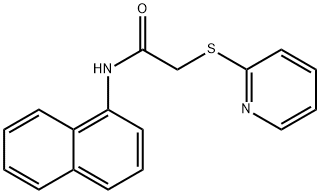 N-naphthalen-1-yl-2-pyridin-2-ylsulfanylacetamide Struktur