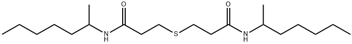 N-heptan-2-yl-3-[3-(heptan-2-ylamino)-3-oxopropyl]sulfanylpropanamide Struktur