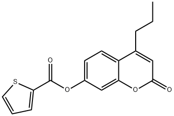 (2-oxo-4-propylchromen-7-yl) thiophene-2-carboxylate Struktur