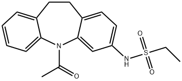 N-(11-acetyl-5,6-dihydrobenzo[b][1]benzazepin-2-yl)ethanesulfonamide Struktur