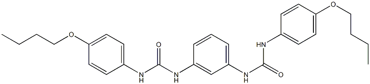 1-(4-butoxyphenyl)-3-[3-[(4-butoxyphenyl)carbamoylamino]phenyl]urea Struktur